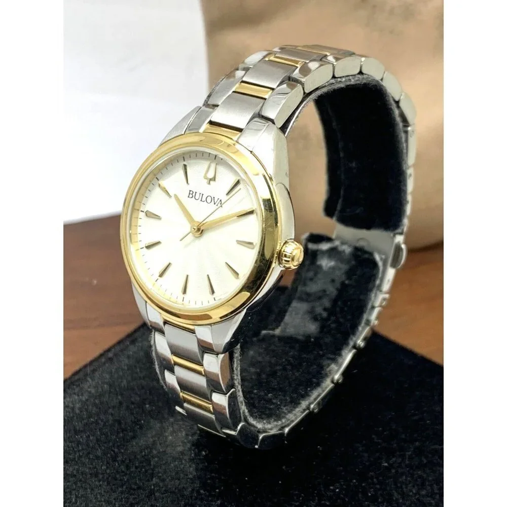 Bulova Women's Watch 98L277 Quartz 28mm Two Tone Stainless Steel Bracelet